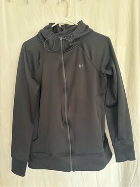 Under Armour Black Zip-Up Hooded Sweatshirt